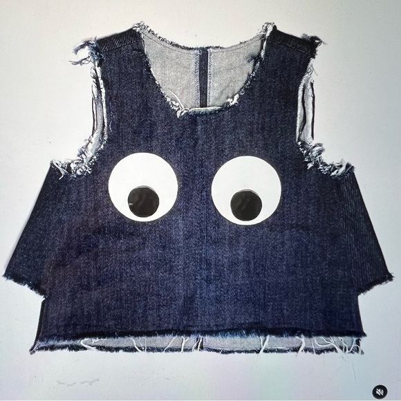 Limited Edition Nettle Studios Googly Boobs/Eyes Top - Picture 1 of 16